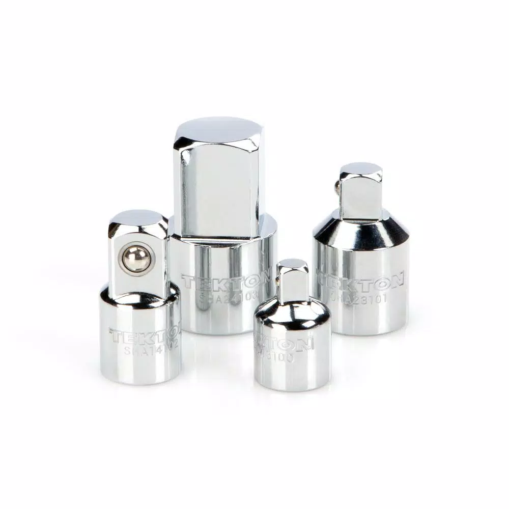 TEKTON 4-Piece Socket Adapter and Reducer Set, 1/4 in., 3/8 in., and 1/2 in. Drive Sizes