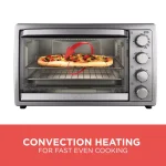 BLACK+DECKER 1500W 9-Slice Silver Toaster Oven with Rotisserie and Convection thumbnail 4