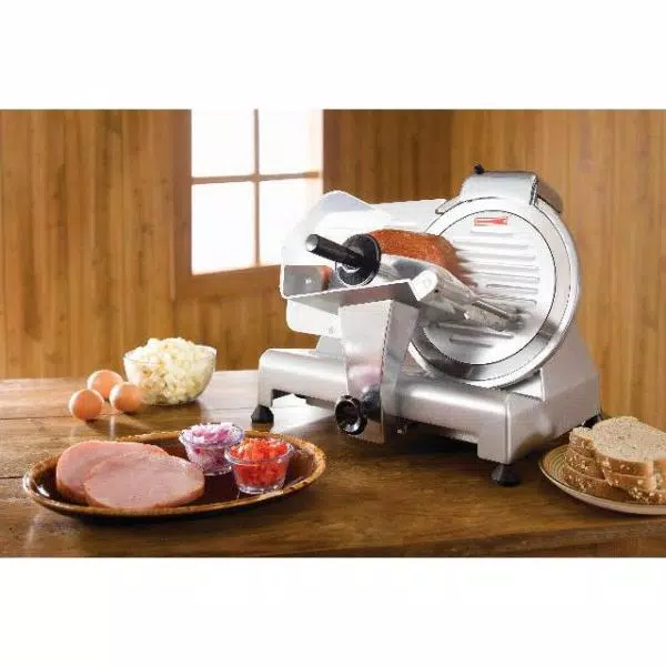 LEM Commercial 180W Stainless Steel Electric Meat Slicer, 10-inch Blade