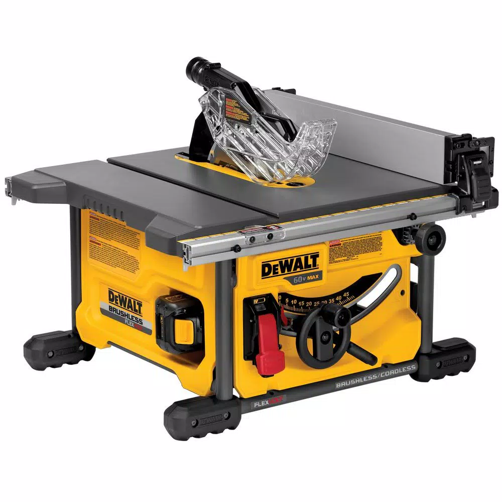 DEWALT FLEXVOLT 60V MAX Cordless Brushless 8-1/4 in. Table Saw Kit with (2) 6.0 Ah Batteries