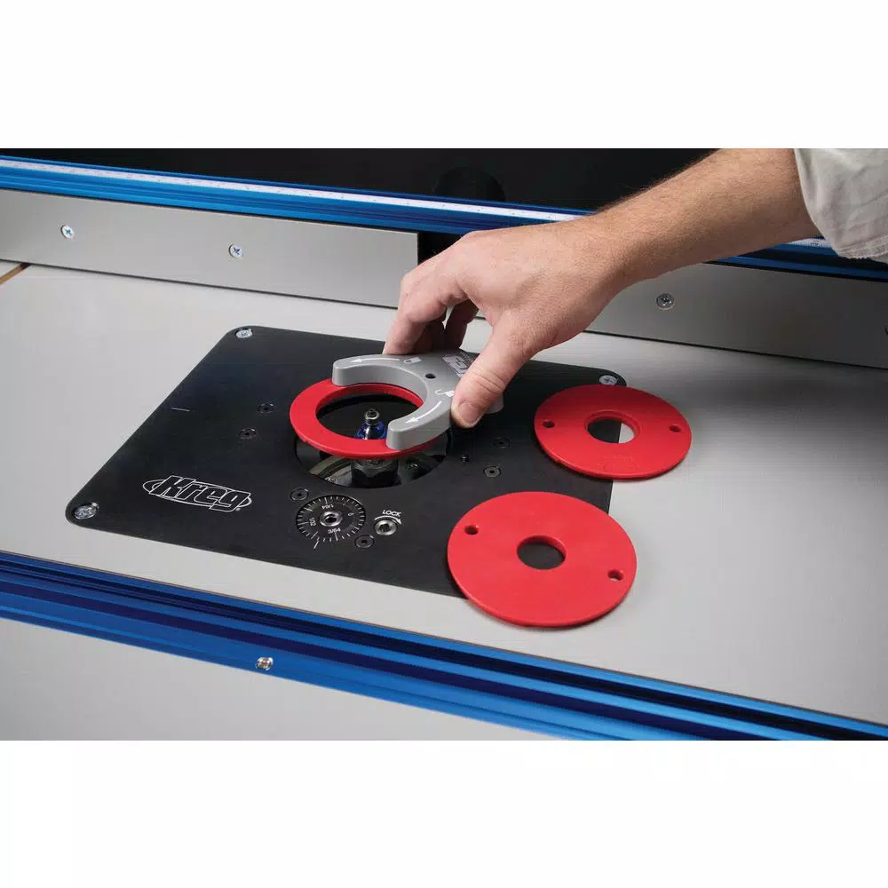 Kreg Precision Router Lift with Micro-Adjust Scale and Hard-Anodized Aluminum Plate
