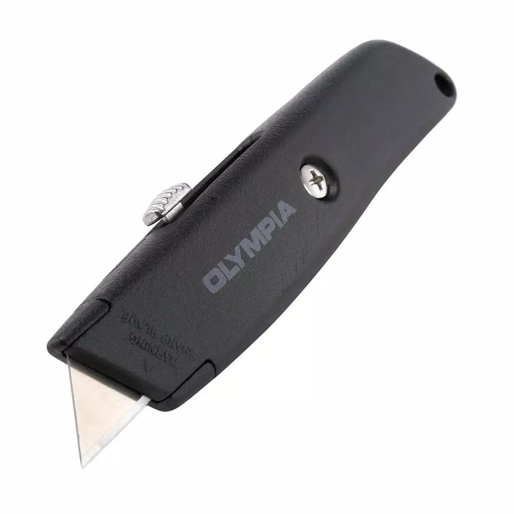 OLYMPIA Tools 6-Piece Retractable Utility Knife Set with Metal Construction