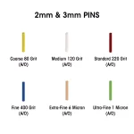 Dedeco Sunburst 3 mm Thermoplastic Polishing Pins, 120 Grit Medium, 100-Pack thumbnail 2