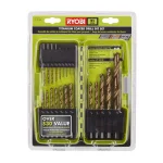 RYOBI 21-Piece Titanium Coated Twist Drill Bit Set with Durable Storage Case thumbnail 1