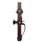Copper Creek Heritage Black Door Handleset with Waverlie Lever Trim thumbnail 3