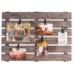 Pinnacle Burnes of Boston 22.25 x 30 in. Distressed Wood Pallet Photo Clip Frame thumbnail 1