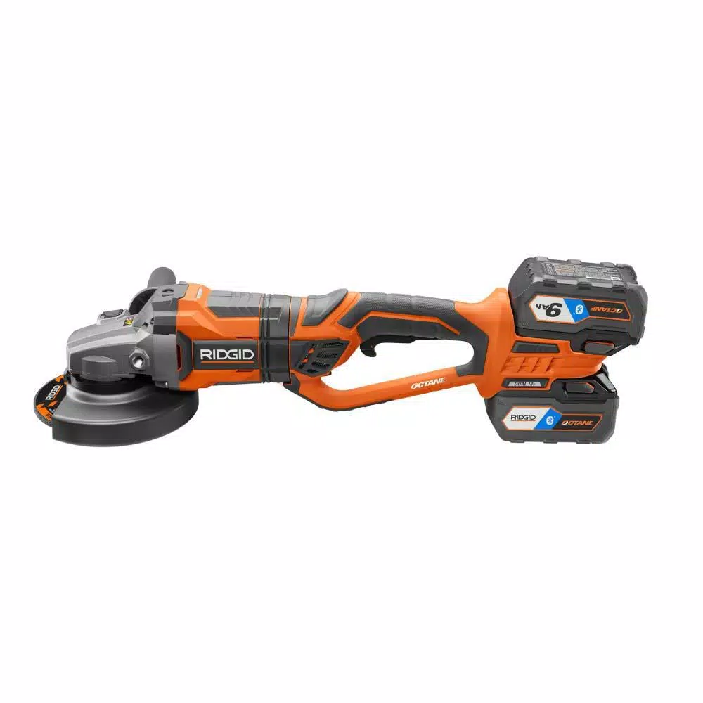 RIDGID 18V OCTANE Brushless 7 in. Dual Angle Grinder Kit with 3.0 Ah Battery and Charger