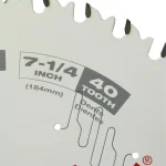 Milwaukee 7-1/4 in. 40-Tooth Fine Finish Circular Saw Blade thumbnail 4