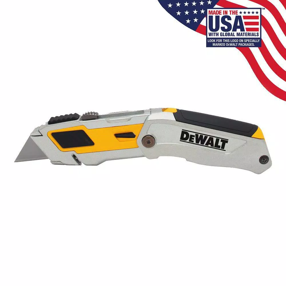 DEWALT DWHT10296 Folding Retractable Utility Knife with Blade Storage