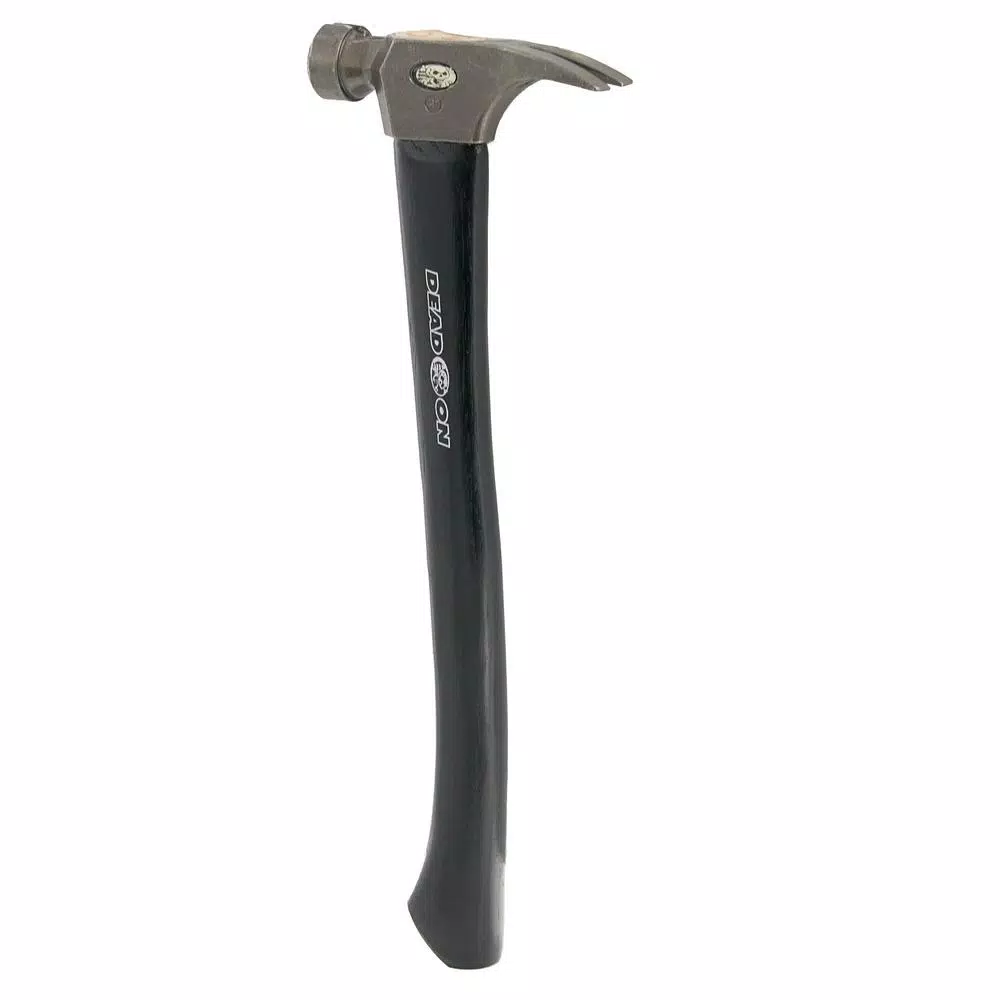 Dead On Tools 21 oz. Milled Face Framing Hammer with 18 in. Straight Hickory Handle
