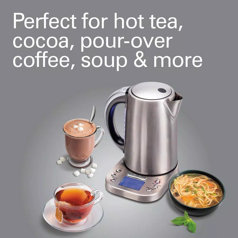 Hamilton Beach Professional 1.7L Stainless Steel Digital Electric Tea Kettle