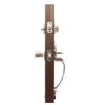 Copper Creek Mid Century Modern Satin Stainless Lever Door Handleset, Right-Hand Scandinavian Trim thumbnail 3