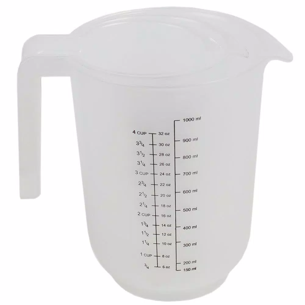 Unbranded Precise Pour 3-Piece Clear Plastic Measuring Cup Set - 1, 2, and 4 Cup Sizes