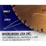 Whirlwind USA 8 in. 52-Teeth Segmented Diamond Blade for Metal and Plastic Cutting thumbnail 4