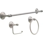 Delta Greenwich II 3-Piece Bath Hardware Accessory Set in SpotShield Brushed Nickel thumbnail 1
