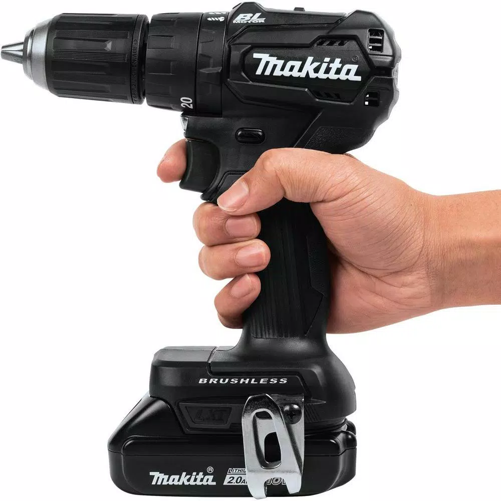 Makita 18V LXT Sub-Compact Brushless 1/2 in. Hammer Driver-Drill Kit with 2x 2.0Ah Batteries and Charger