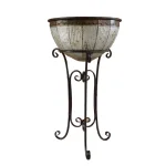 Vintiquewise Galvanized Metal Standing Beverage Cooler Tub with Leak-Proof Liner thumbnail 3