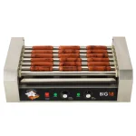 Funtime 187 sq. in. Stainless Steel Hot Dog Roller Grill, Dual Temperature Control thumbnail 4