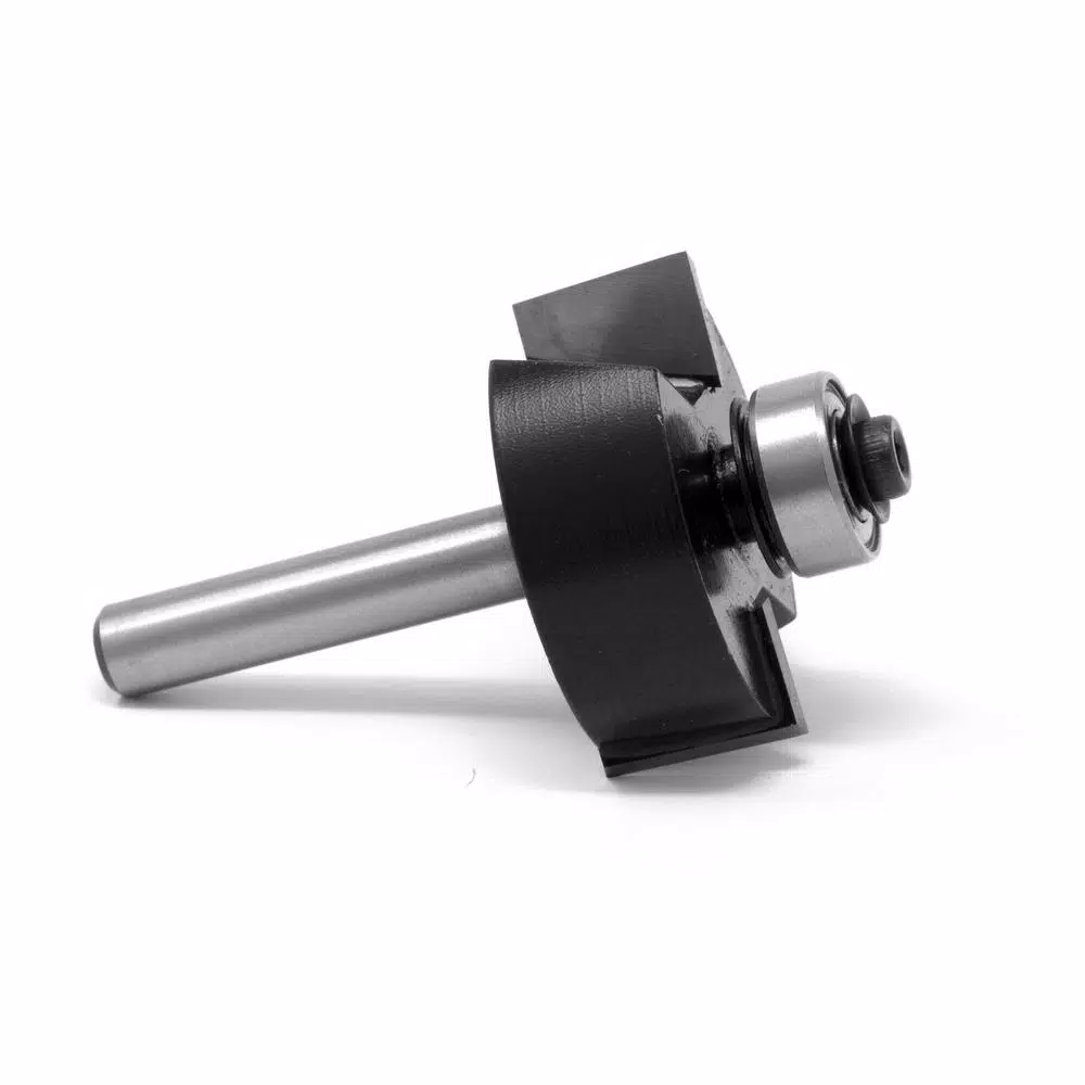 WEN 1-1/4 in. Carbide Tipped Rabbeting Router Bit, 1/4 in. Shank