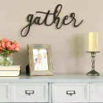 Stratton Home Decor Black Gather Script Metal Wall Decor thumbnail 3