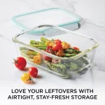 Lock & Lock Purely Better 34oz Borosilicate Glass Rectangular Food Storage Container with Airtight Lid thumbnail 7