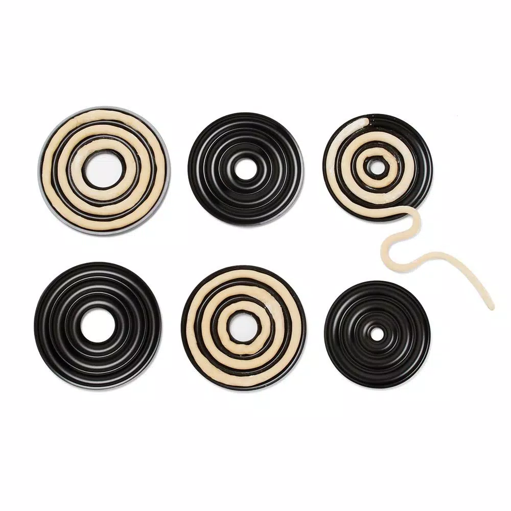 Fox Run 6-Piece Kransekake Mold Set - Nonstick Steel Rings for Traditional Norwegian Wedding Cake
