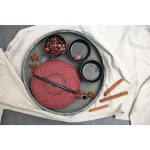 BergHOFF Studio 1.4 Qt. Red Cast Iron Teapot with Stainless Steel Filter thumbnail 3