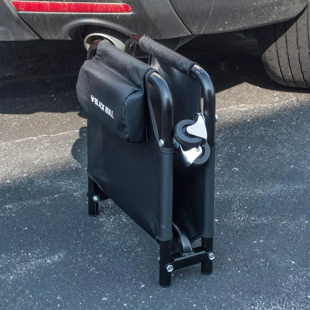 BLACK BULL 36 in. Folding Canvas Creeper Seat, 330 lbs. Capacity