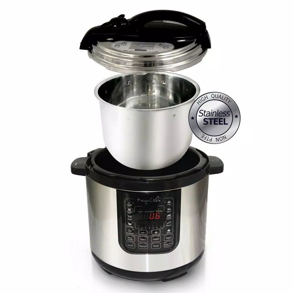 Megachef 8 Qt. Stainless Steel Digital Electric Pressure Cooker