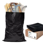 Plasticplace 33 in. x 48 in. 42 Gal. 3.0 Mil Black Heavy Duty Contractor Trash Bags (50-Case) thumbnail 2