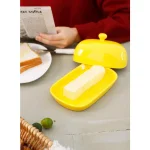 Sweese Porcelain Butter Dish with Lid - Cute Yellow Butter Keeper for Kitchen Storage thumbnail 3