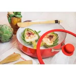 IMUSA 3.2 Qt. Ceramic Nonstick Caldero with Glass Lid and Silicone Rim thumbnail 4