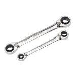 Husky 2-Piece SAE Quad Drive Reversible Ratcheting Wrench Set thumbnail 1
