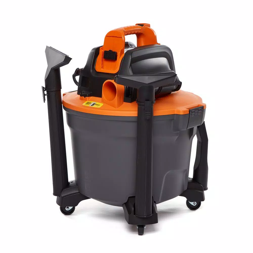 RIDGID 18V Cordless 9 Gal. Wet/Dry Shop Vacuum (Tool Only) with Hose and Accessories