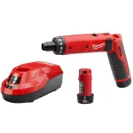 Milwaukee M4 4V Lithium-Ion Cordless 1/4 in. Hex Screwdriver 2-Battery Kit thumbnail 1