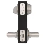 Schlage Latitude Entry Door Lever and Single Cylinder Deadbolt Combo Pack, Satin Nickel thumbnail 3