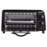 Courant 4-Slice Countertop Toaster Oven with Bake and Broil Functions, Black thumbnail 3