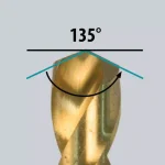 Makita 5/32 in. Titanium Nitride Coated HSS Twist Drill Bit with 1/4 in. Hex Shank thumbnail 3