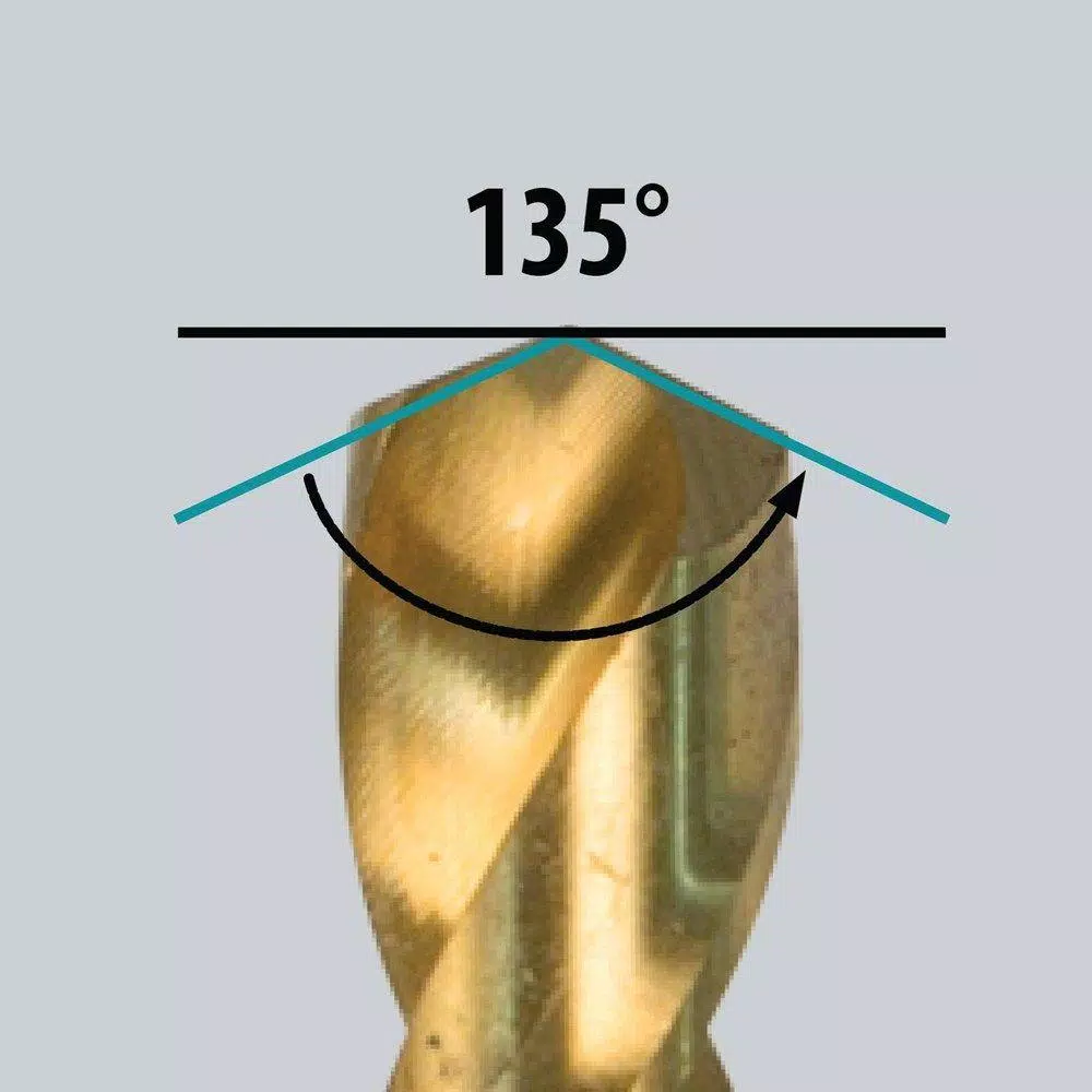 Makita 5/32 in. Titanium Nitride Coated HSS Twist Drill Bit with 1/4 in. Hex Shank