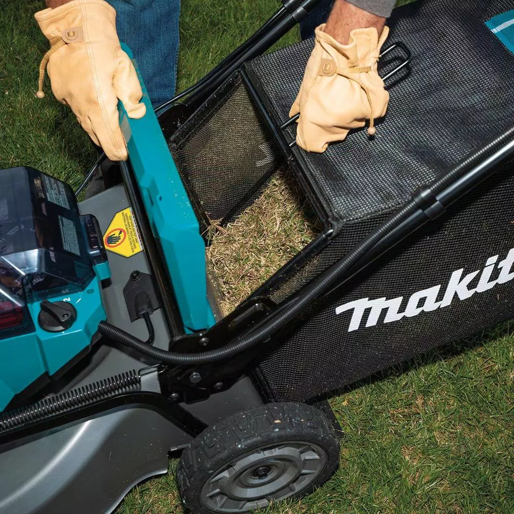 Makita 21 in. 18V X2 (36V) LXT Brushless Cordless Walk Behind Push Lawn Mower Kit with 4 Batteries