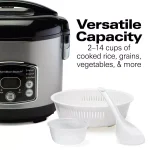Hamilton Beach 14-Cup Stainless Steel Rice and Hot Cereal Cooker thumbnail 5