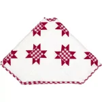 VHC Brands Emmie 48 in. Red Patchwork Christmas Tree Skirt - Hand-Quilted Cotton thumbnail 3