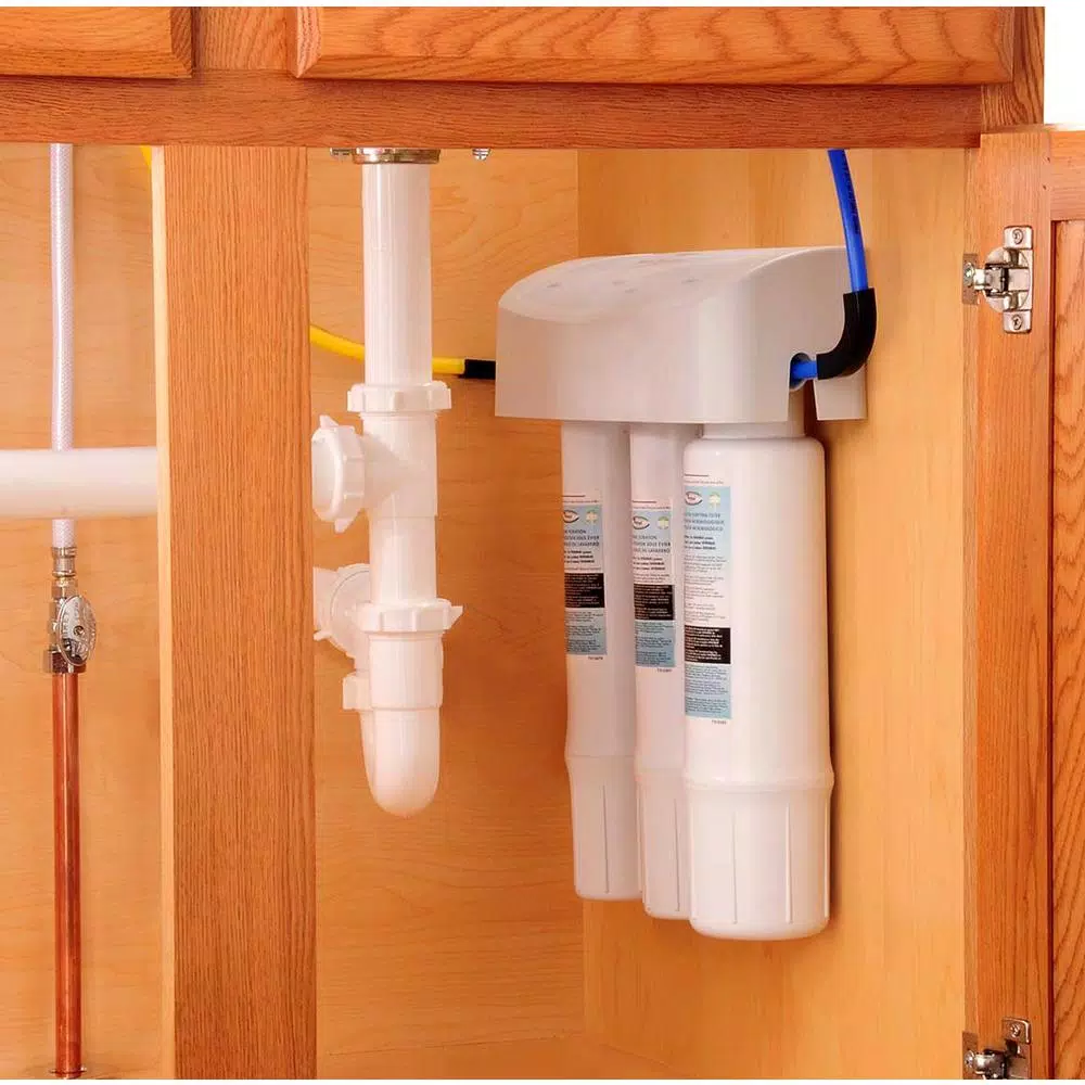 Whirlpool WHEMB40 Under Sink Water Purifier Filtration System with Twist and Lock Technology