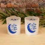 LUMABASE I Love You to the Moon and Back LED Battery Operated Candles - Set of 2 thumbnail 2