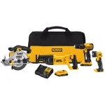 DEWALT 20V MAX Cordless 4-Tool Combo Kit with (2) 2.0 Ah Batteries & Charger thumbnail 1