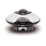 Euro Cuisine Euro-Cuisine 5-Heart Shape American Waffle Maker, 8-inch Non-Stick Ceramic Plates, Black thumbnail 1