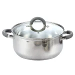 Cook N Home 12-Piece Stainless Steel Cookware Set with Tempered Glass Lids thumbnail 3