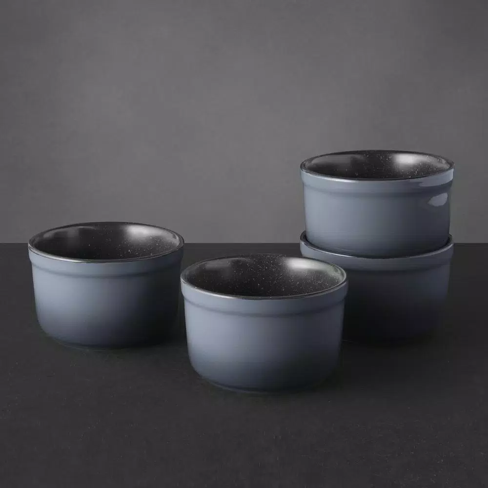 BergHOFF GEM 16-Piece Stoneware Non-Stick Ramekin Set, Gray