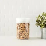 Home Basics 1.5 L Twist 'N Lock Air-Tight White Round Plastic Food Storage Canister thumbnail 4
