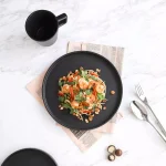 Stone Lain 32-Piece Modern Black Matte Stoneware Dinnerware Set, Service for 8 thumbnail 10